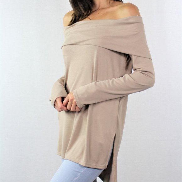 Tops - Off Shoulder Tunic